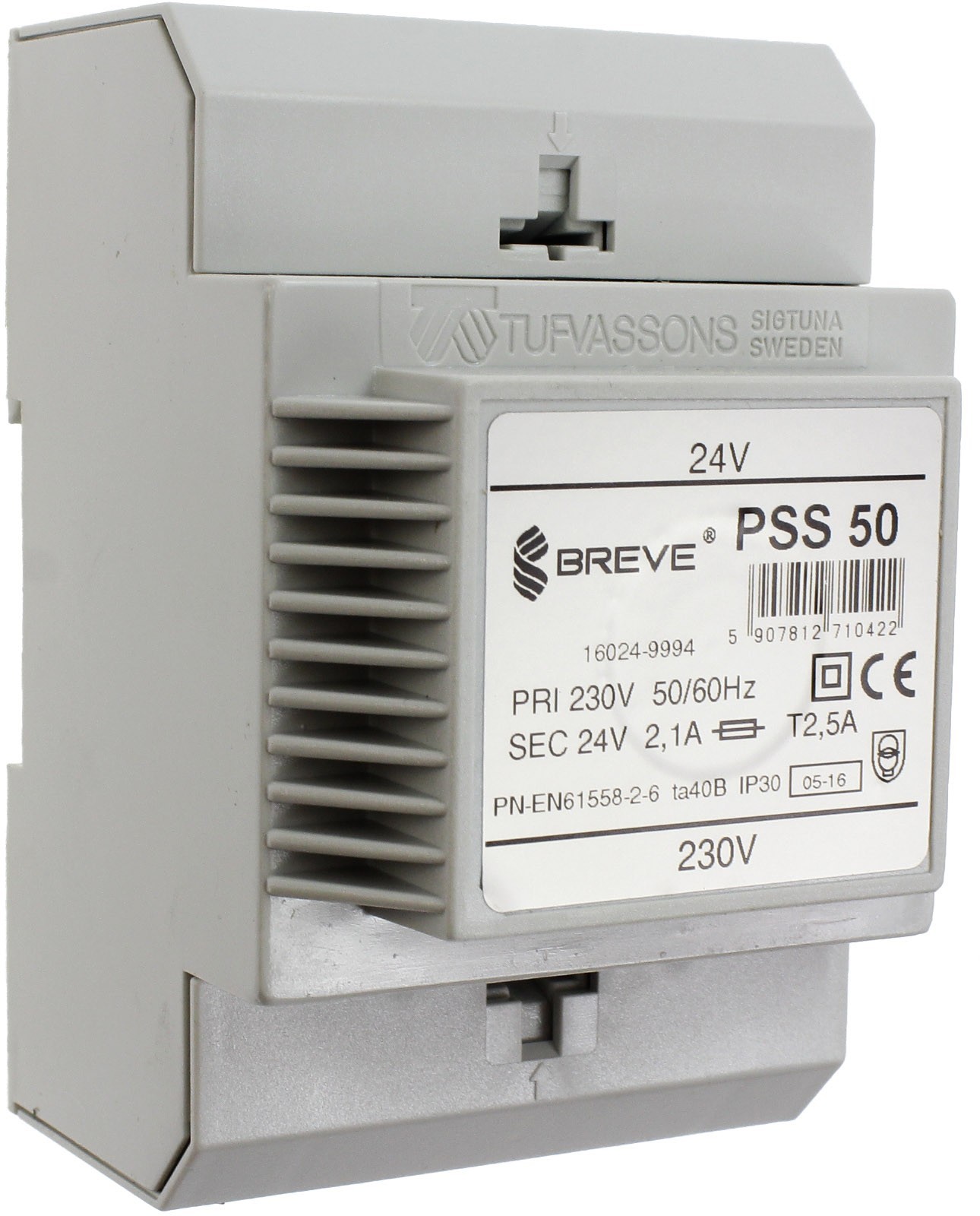 EMC 1-fazowy na szynę PSS 50VA 230/24V 16024-9994 Breve