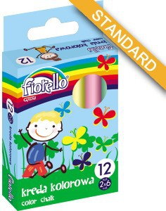KW Trade Kredy szkolna kolorowa FIORELLO 12 sztuk KW597