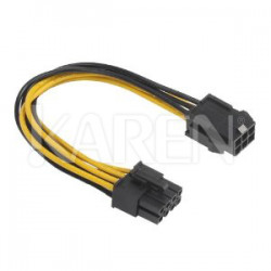 Akasa adapter z 6-Pin PCIe na 8-Pin EPS12V
