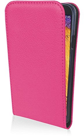 Flip Case eSPee GN3N026o Schutzhülle mit Silikon Bumper und Magnetverschluß für Samsung Galaxy Note 3 Neo N9005 pink