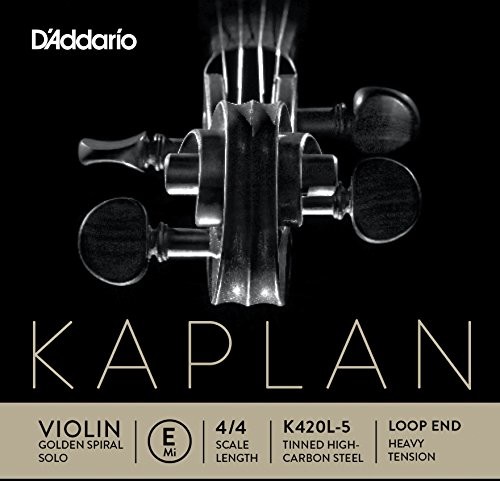 D'Addario k420l 5 kaplana skrzypce pojedynczy rdzenia włókno węglowe 'E' verzinnter strun 4/4 Heavy K420L-5