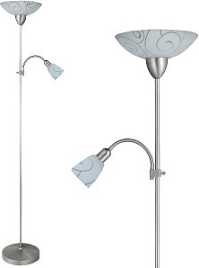 Rabalux nowoczesna LAMPA stojąca OPRAWA Podłogowa HARMONY LUX 4091 IP20 satyna Biały