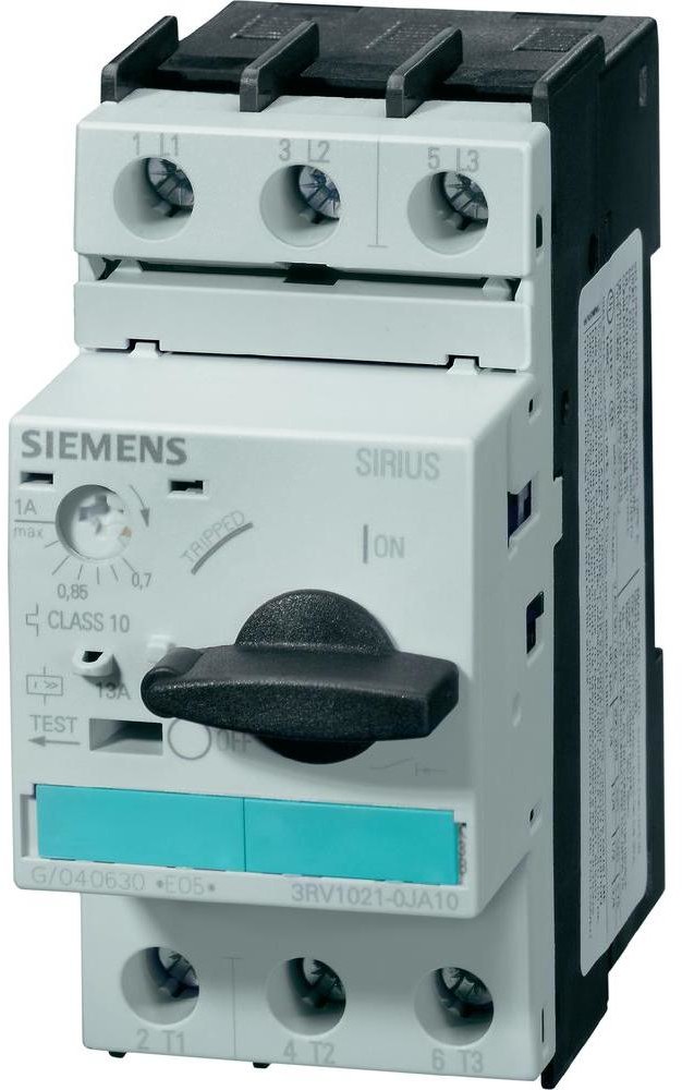 Siemens Wyłącznik S0 3RV1021-4DA10 3RV1021-4DA10 3 zestyki zwierne maks.