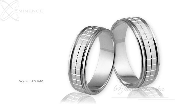 Eminence Obrączki srebrne - wzór Ag-048