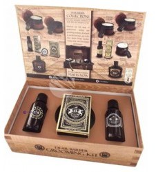 Dear Barber SET Collection II Groom & Go M) olejek do brody 30ml + wosk do wąsów 25ml + edt 30ml