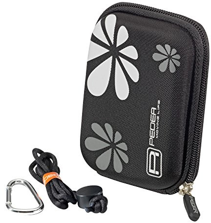 Pedea PEDEA torba na aparat do Panasonic DMC-TZ36/DMC-FT5/DMC-TZ41, Sony DSC-WX300, Nikon Coolpix S9500 z przezroczystą folią ochronną na wyświetlacz SET009-65060060-0005