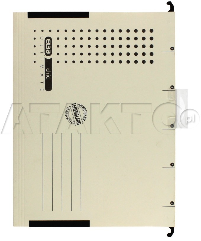 Elba Teczka zawieszkowa A4/boczki beżowa Chic EB1018