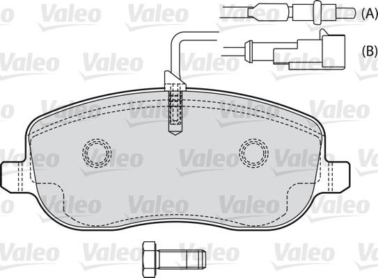 VALEO klocki hamulcowe z nrs 598553 598553