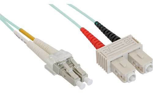 InLine 88640O LWL Duplex Cable (LC wtyczka do wtyczki SC, OM3, 10 m) 4043718130511