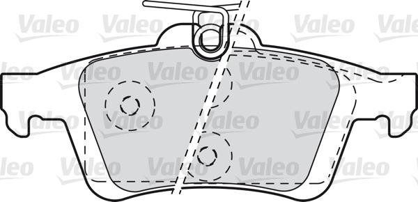 VALEO klocki hamulcowe 601044 601044