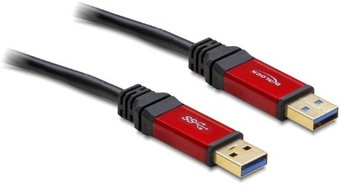 Delock Kabel USB 3.0 rot A-A St/St 5.0m (82747)