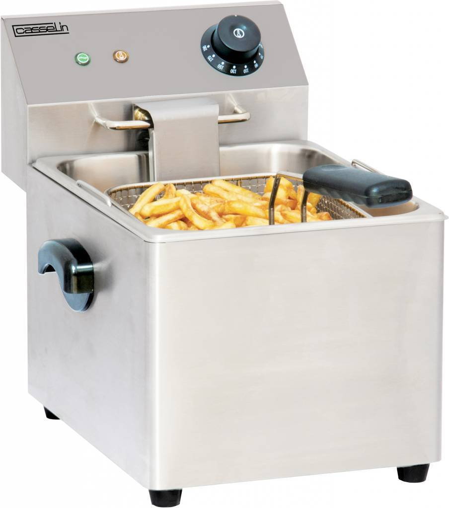 Casselin Frytkownica ze Stali Nierdzewnej - 8L |3250W CFE8