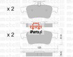 METELLI Klocki hamulcowe - komplet 22-0337-1