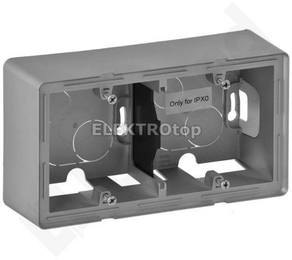 Legrand 754212VALENA LIFE PUSZKA NATYNKOWA PODWÓJNA ALUMINIUM