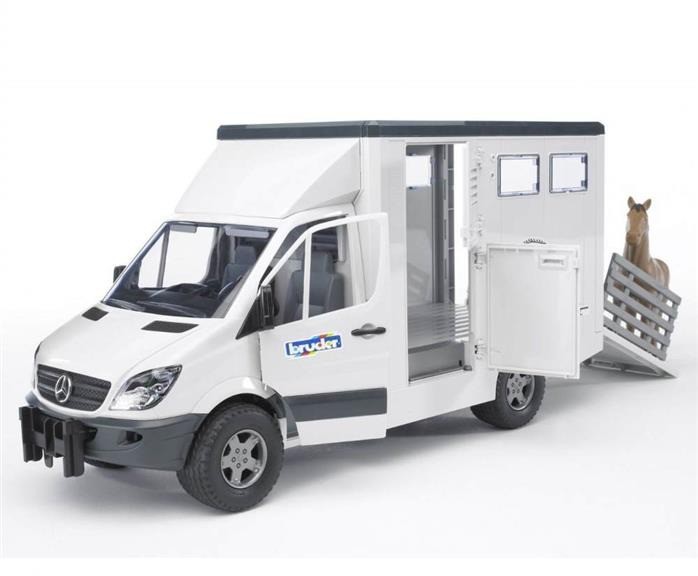 Bruder 02220 Przyczepa do transportu balotów + 8 balotów