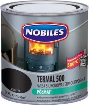 Nobiles . Farba silikonowa termoodporna 0.7l Farba termoodporna 500