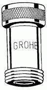Grohe podwójny Zawór zwrotny DN 20 do armatur łazienkowych 3/4 14159000