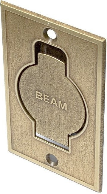 Beam Gniazdo podłogowe metalowe brąz antyczny