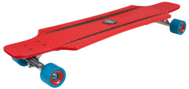 Hudora Skate Deskorolka Longboard CruiseStar, czerwony/niebieski12813