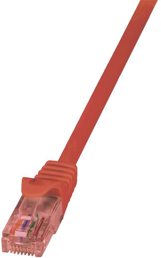 LogiLink Kabel sieciowy CQ2034U CAT 6 U/UTP AWG 24/7 RJ45 1 m Czerwony