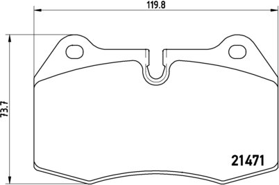 top BREMBO Zestaw klocków hamulcowych, hamulce tarczowe P 06 018