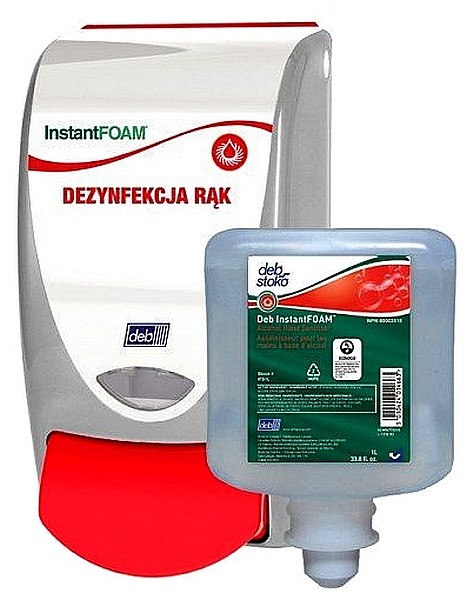 Zestaw DEB! InstantFOAM wkład 1L+dozownik