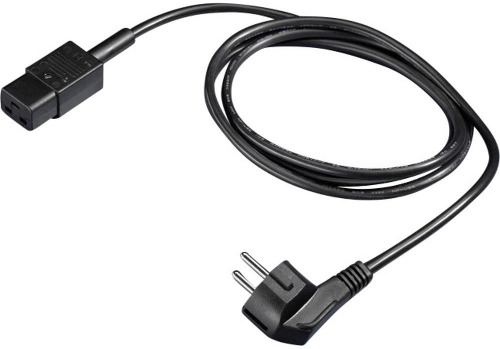 Rittal Kabel Zasilanie [1x Gniazdo IEC C19 1x Złącze męskie z uziemieniem] 2.50 m czarny Rittal