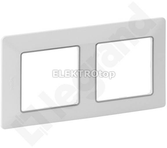 Legrand 754032VALENA LIFE RAMKA X2 BIAŁA/CHROM