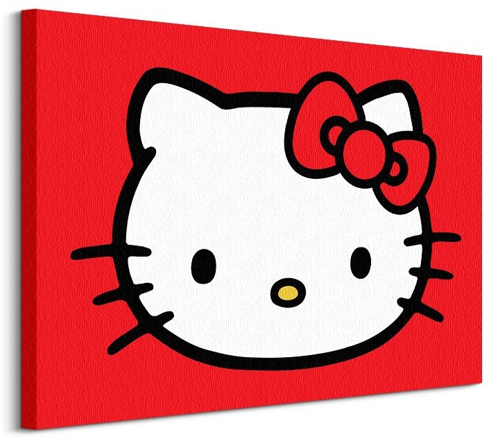 Pyramid Posters Hello Kitty (RED) - Obraz na płótnie WDC99268