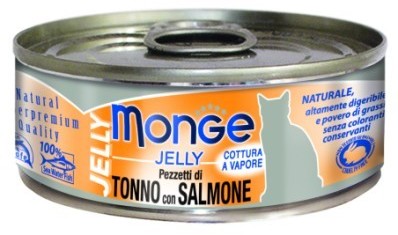 Monge Jelly Tuńczyk Z Łososiem W Galarecie 80G