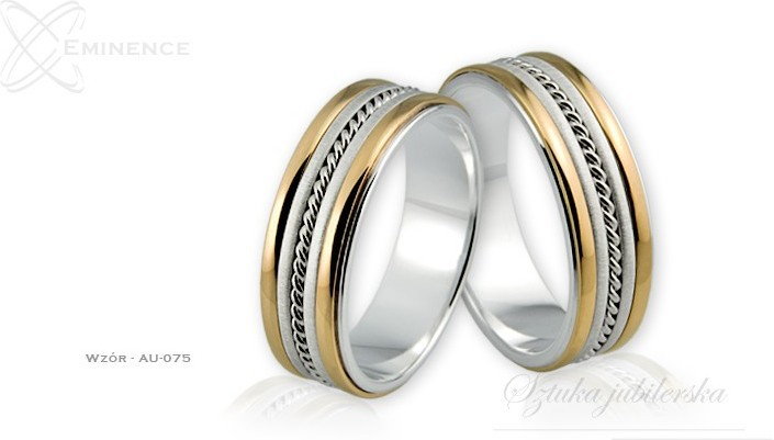 Eminence Obrączki ślubne - wzór Au-075