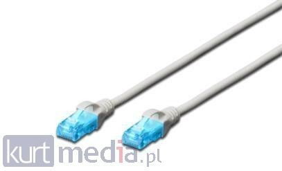 Digitus Patchcord UTP kat. 5e 1m PVC szary