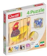 Quercetti Puzzle Farm, drewniane klocki - wysyłka w 24h !!!