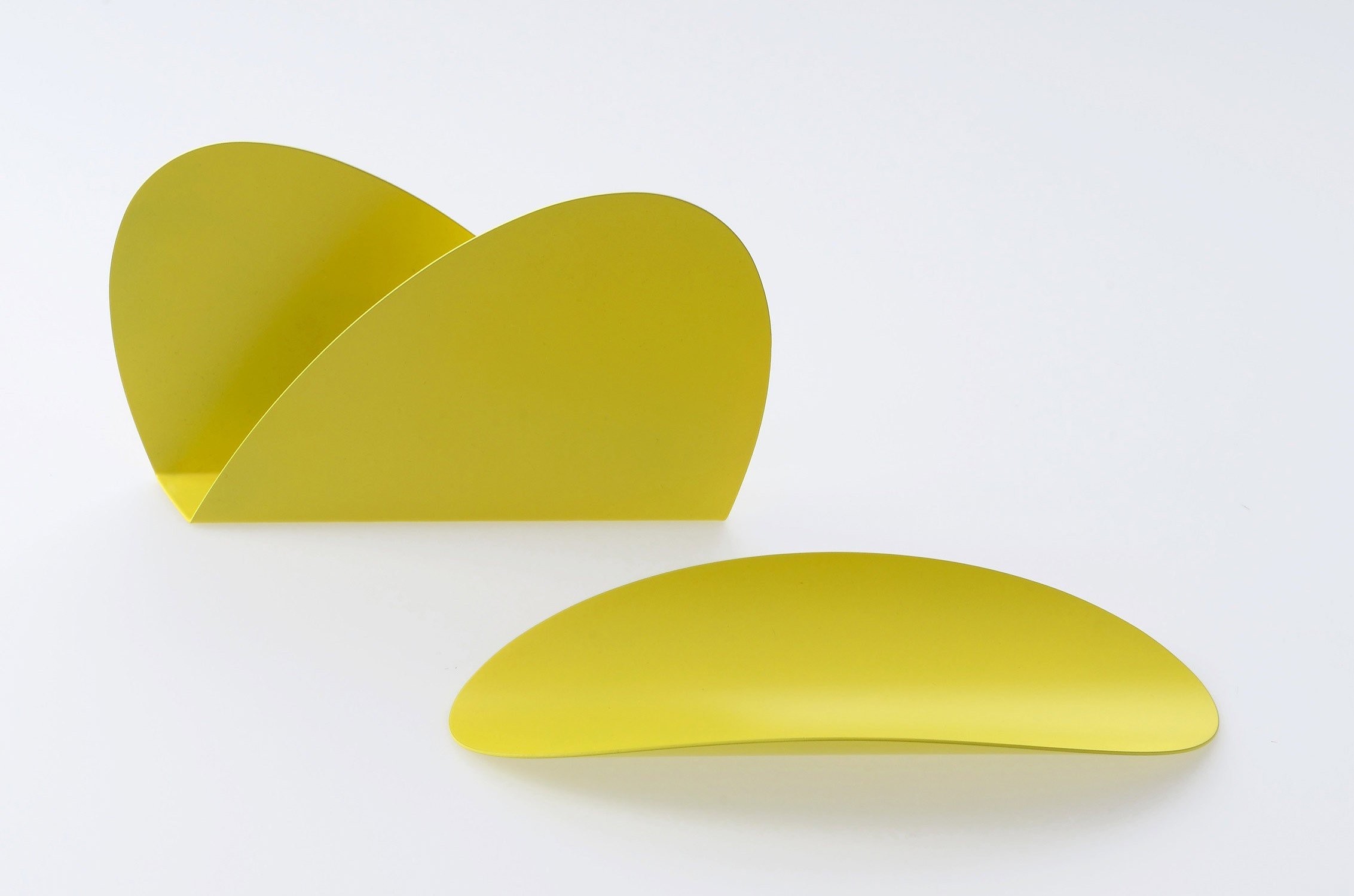 Alessi Organizer na biurko Ellipse 2 szt. żółty ABI09S Y