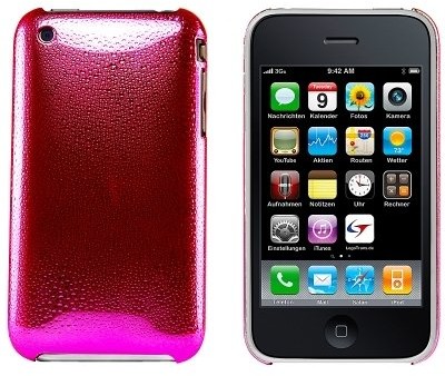 APPLE Logotrans Rain Series Hartschale für iPhone 3G/3GS rosa