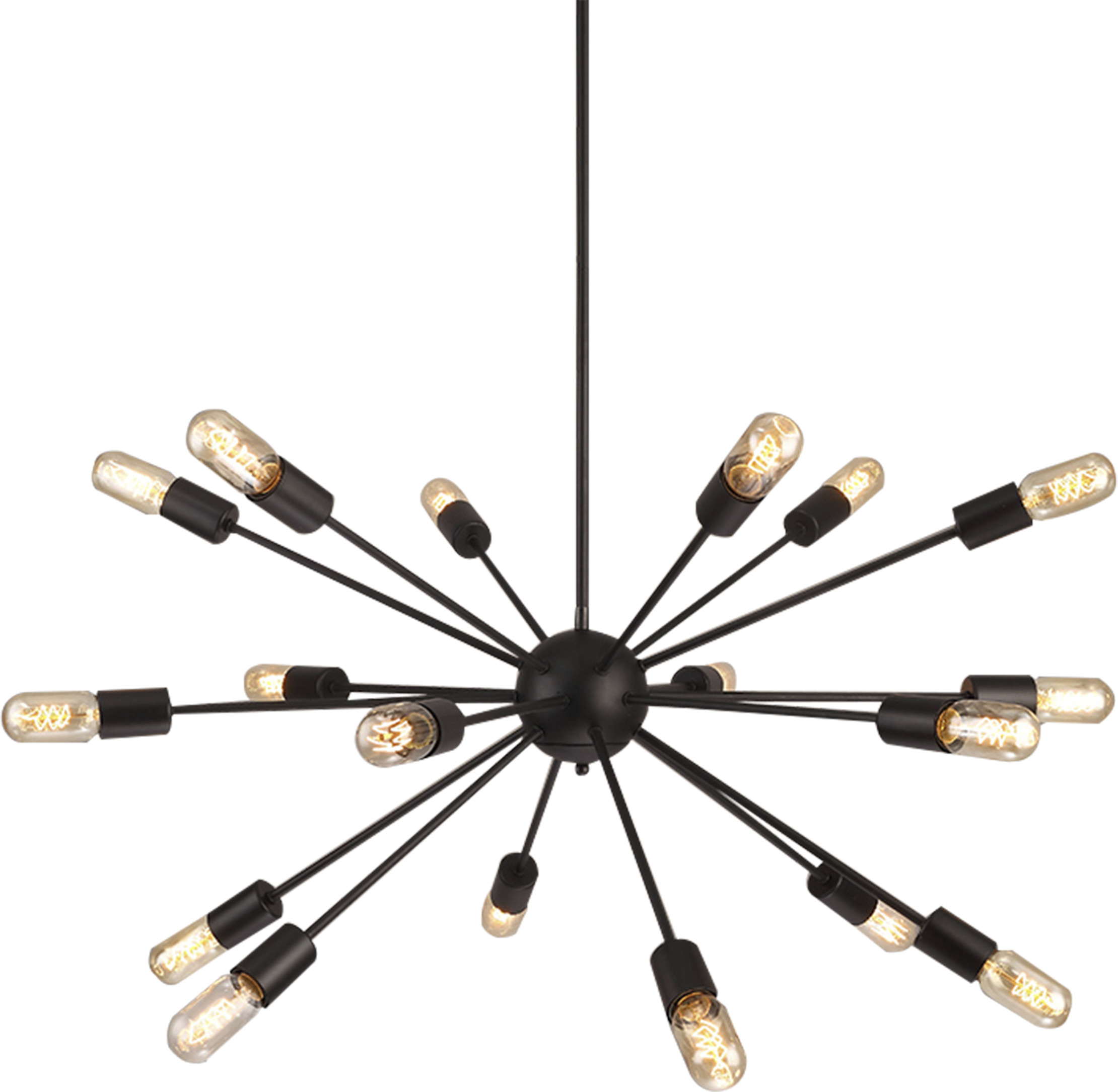Azzardo Lampa wisząca ORBIT black by 40446-18BK