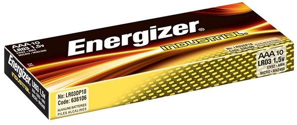Energizer Bateria Industrial, AAA, LR03, 1,5V, 10szt. 7638900361063