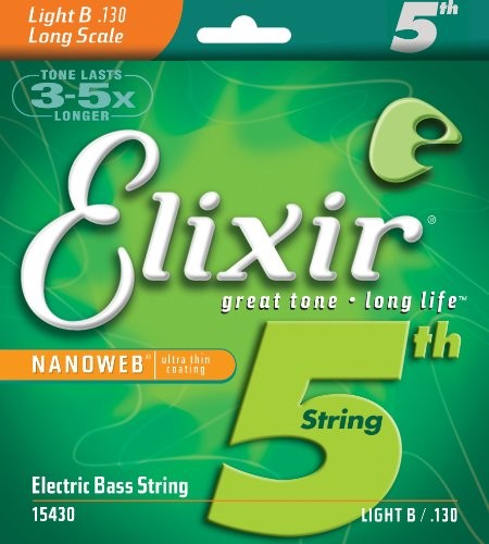 Elixir 15430 Electric Bass String nanoweb Coating .130 Long Scale E15430