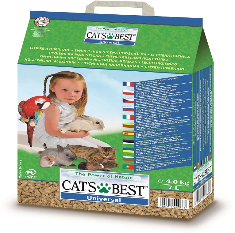 JRS Cats Best Universal żwirek dla gryzoni drewniany 7l 4kg