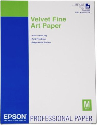 Epson Velvet Fine Art Paper DIN A2 260g/m 25 Blatt (C13S042096)