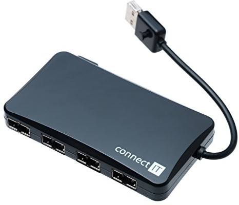 Фото - Кардридер / USB-хаб Connect IT Hub USB   USB 2.0 / 4x USB 2.0  Czarny (CI-141)