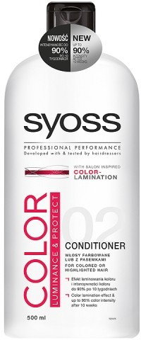 Syoss Color Luminance & Protect Odżywka 500ml