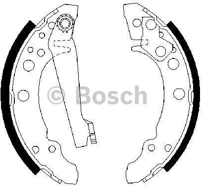 BOSCH Zesatw szczęk hamulcowych 0 986 487 002
