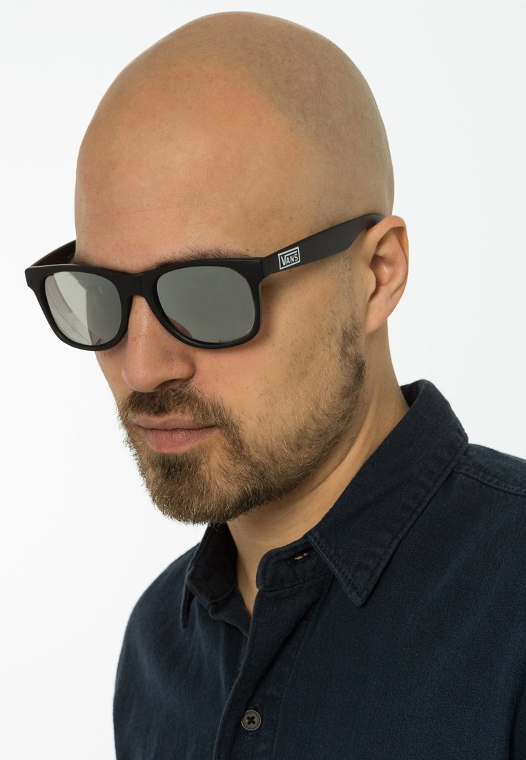 Vans SPICOLI Okulary przeciwsłoneczne matte black/silver mirror
