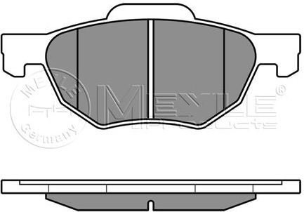 MEYLE Zestaw klocków hamulcowych, hamulce tarczowe 025 237 2017/W