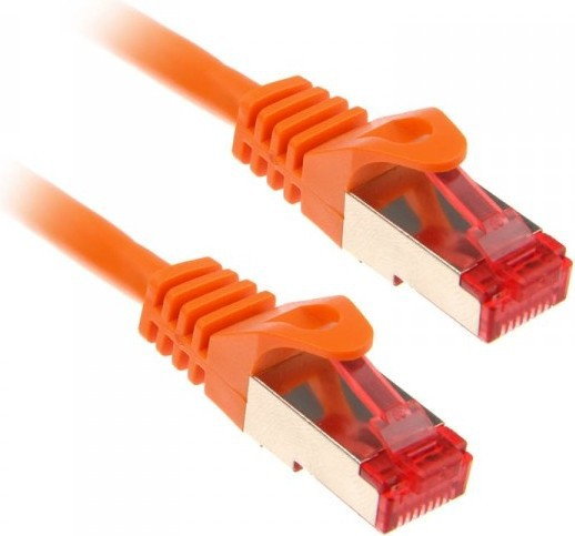 InLine  1m Cat.6 Kabel sieciowy 1000 Mbit RJ45 - pomarańczowy 76411O
