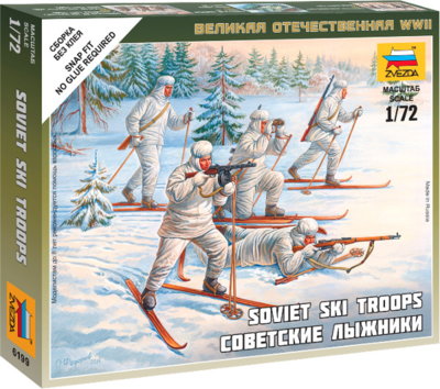 Zvezda Soviet Ski Troops WWII 6199