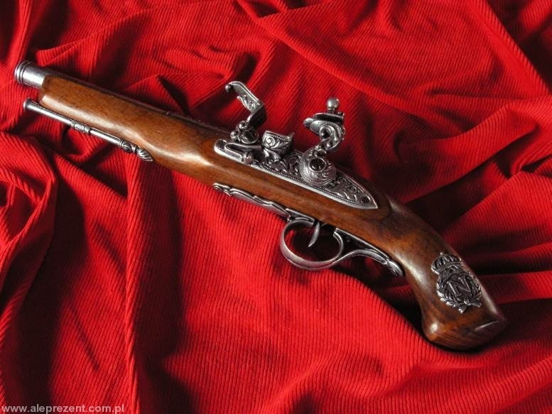 Denix HISTORYCZNY DŁUGI NAPOLEOŃSKI PISTOLET LEWORĘCZNY