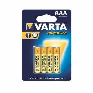 Varta BATERIE CYNKOWE R3 AAA 4szt Superlife BAVA 2003