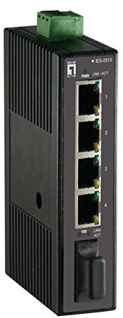 LevelOne IES-0510 zgodność z normą IEC61000  USB Hub do środowisk przemysłowych (6-2 W zakresie ogólnej odporności na działanie pól elektromagnetycznych) Czarny 555035